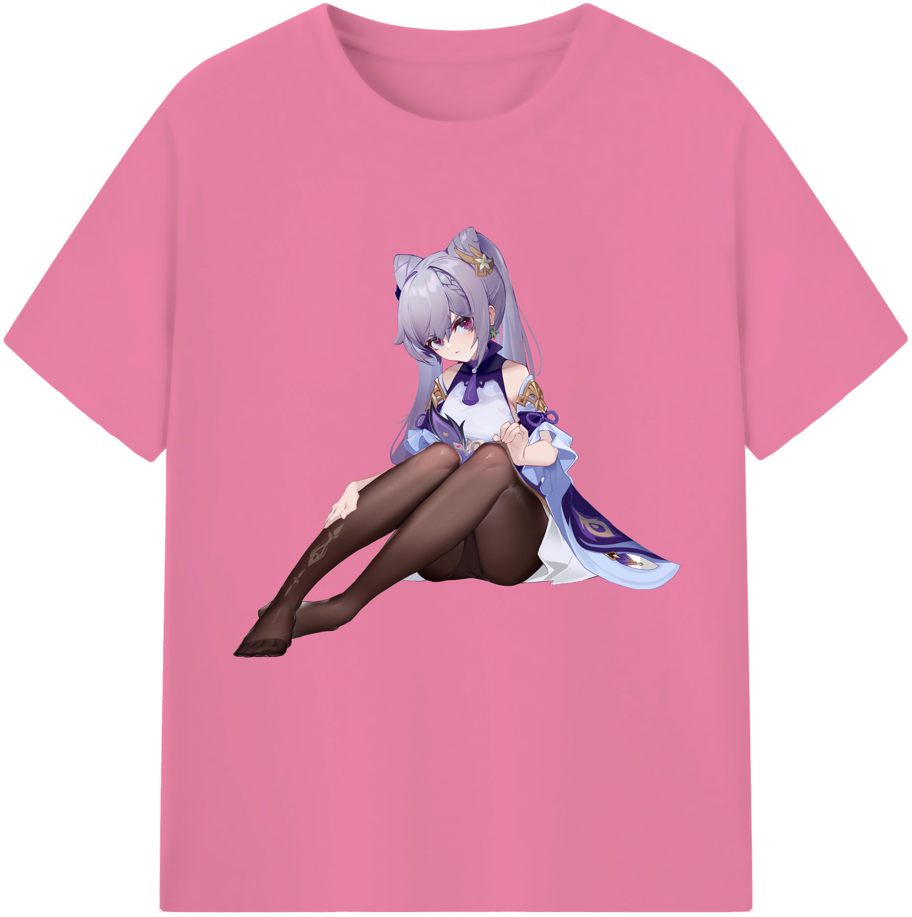 げんし神 刻晴 こくせい genshin Kokusei 綿100％半袖Tシャツ（フロントプリント）